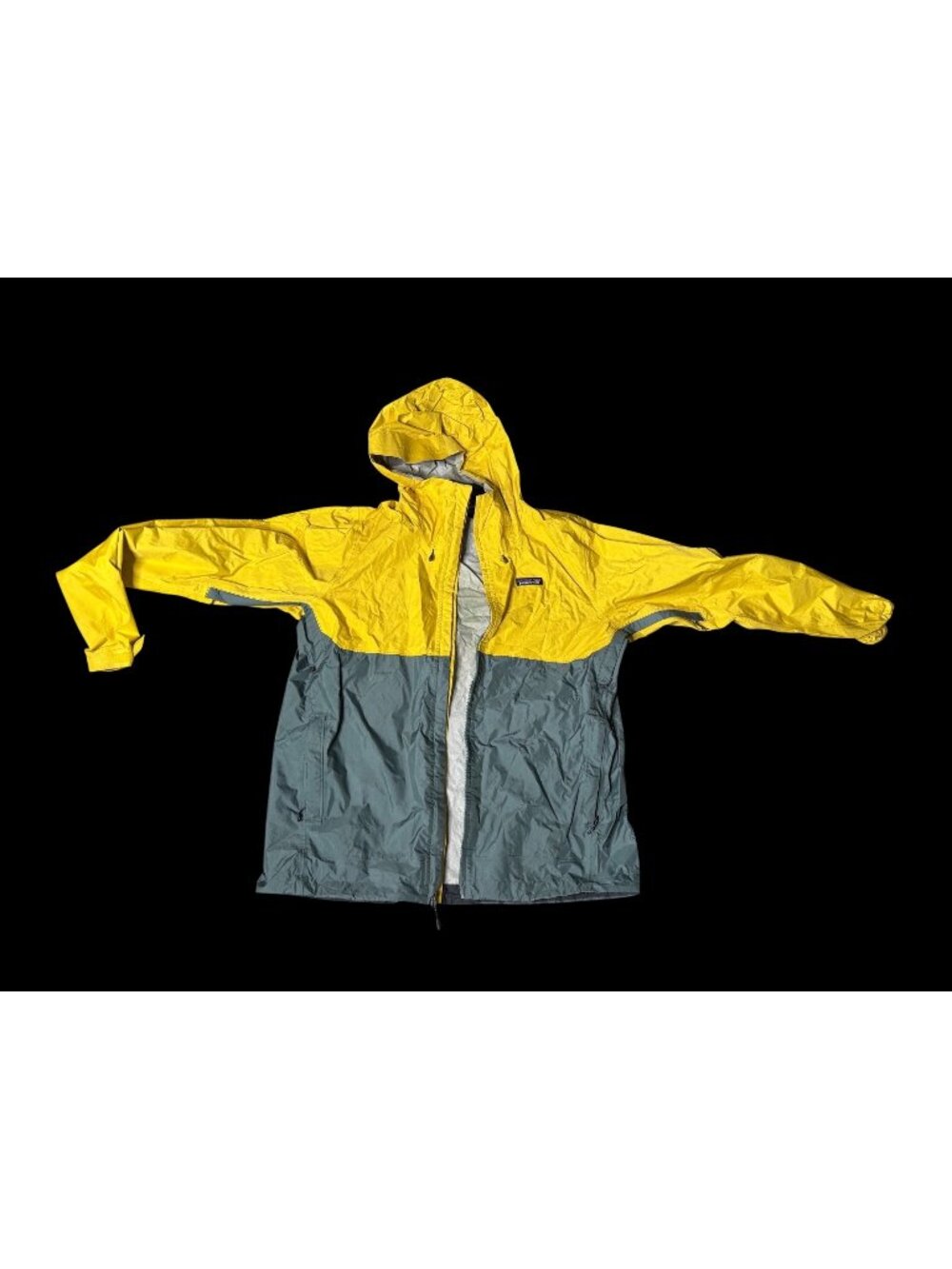 Patagonia H2No Torrentshell Yellow Mens XL Waterproof Rain Jacket Hood
